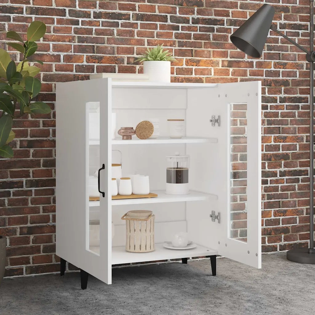 Credenza Bianca 69,5x34x90 cm in Legno Multistrato cod mxl 11957
