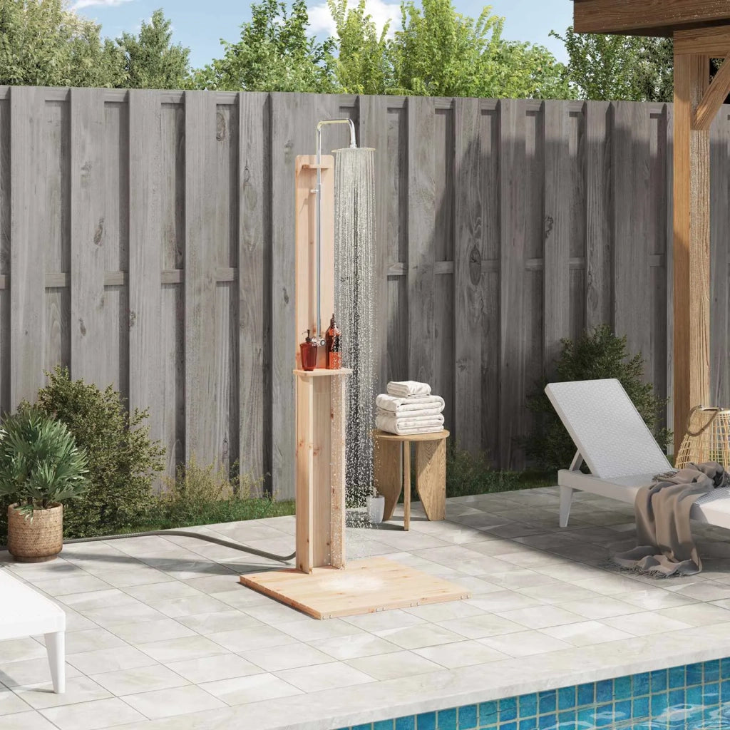 Doccia da esterno Naturale 75 x 76 x 217 cm 886332