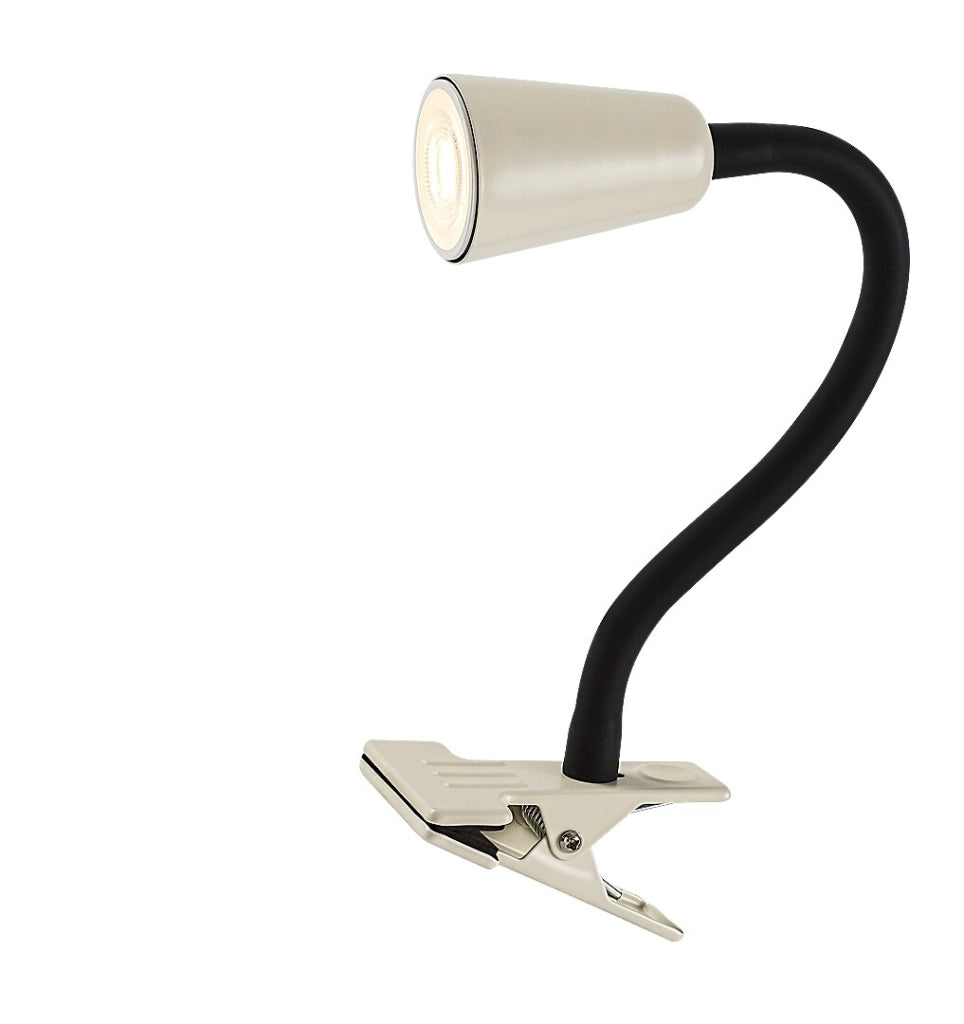 Lampada da scrivania con clip Aldo 1xGU10 nera Rabalux