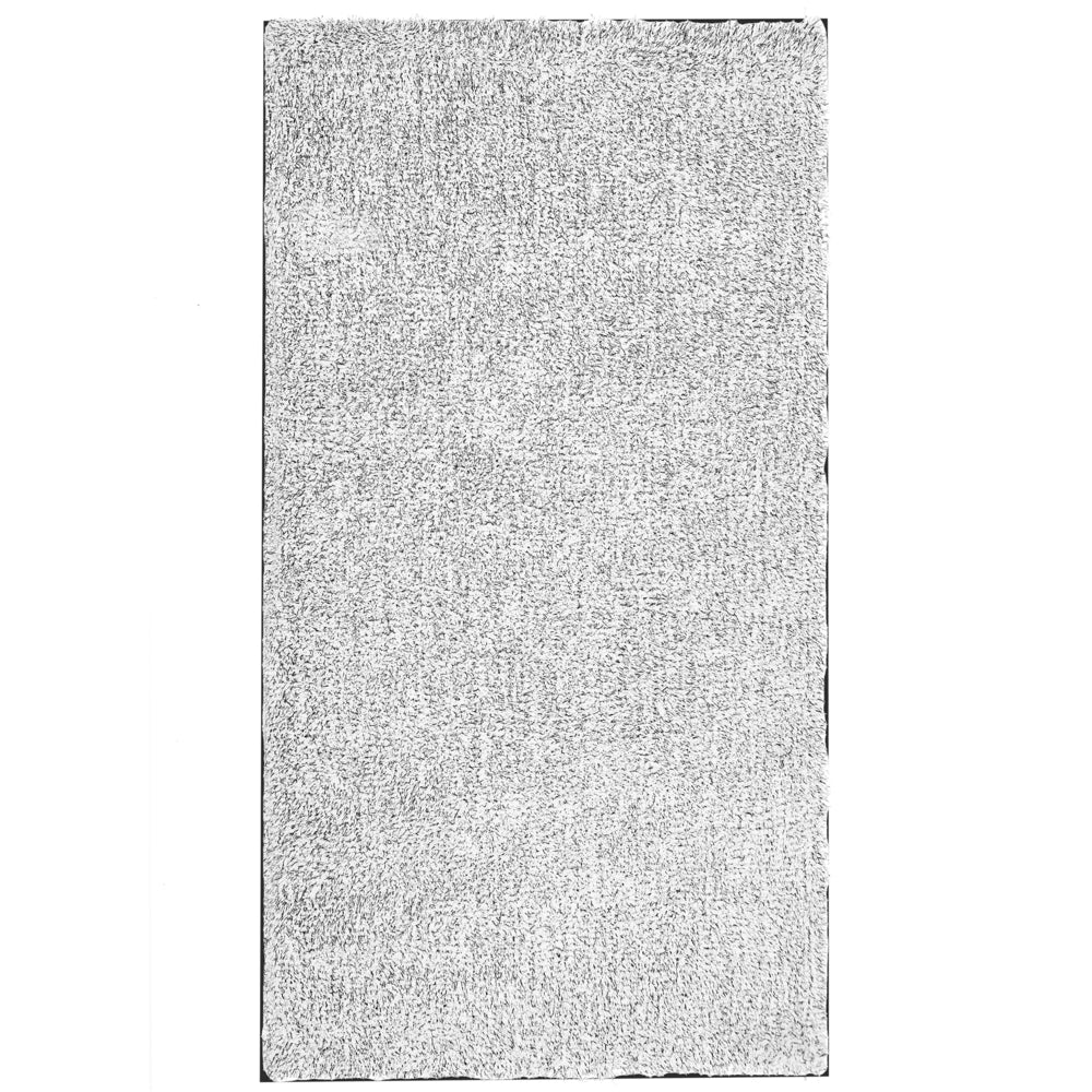 Tappeto shaggy grigio 80 x 150 cm moderno tappeto rettangolare trapuntato a Pelo Lungo