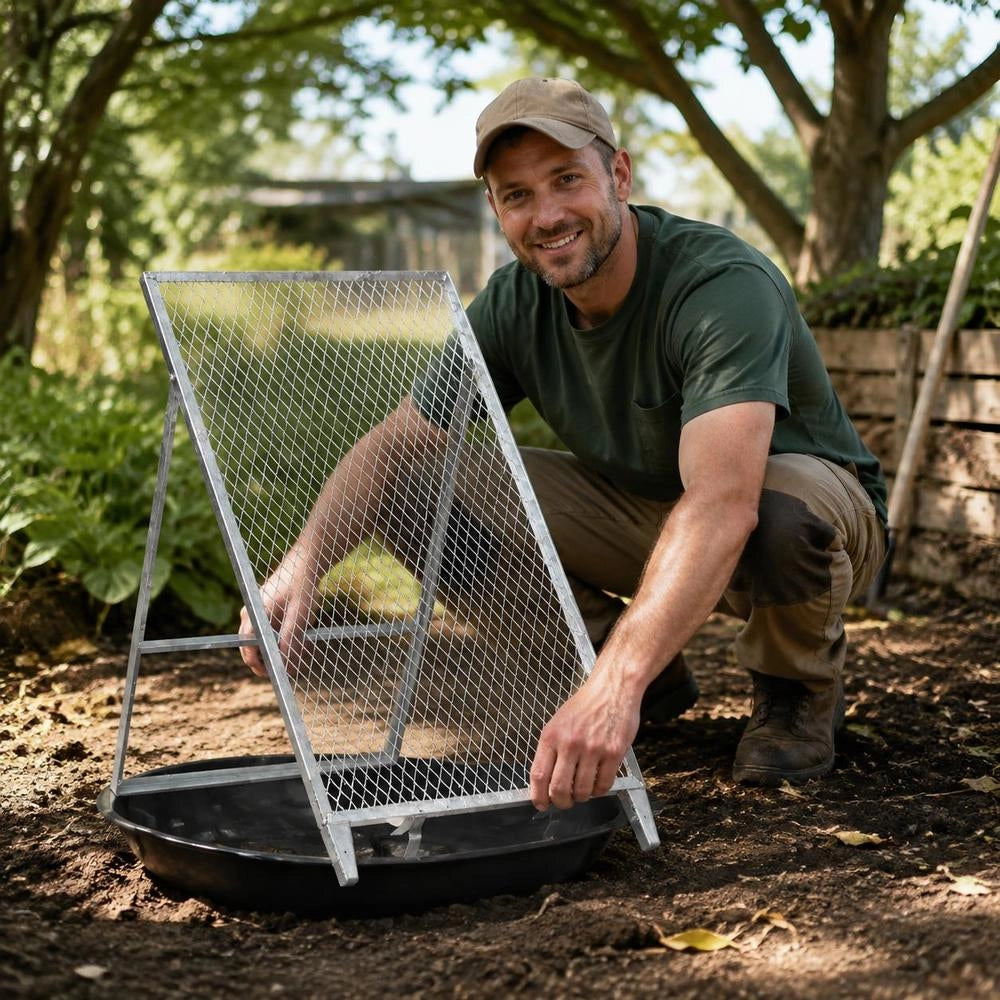 Garden Sieve Made Of Galvanized Steel