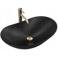 Lavabo Da Appoggio Rea Royal 60 Black Mat