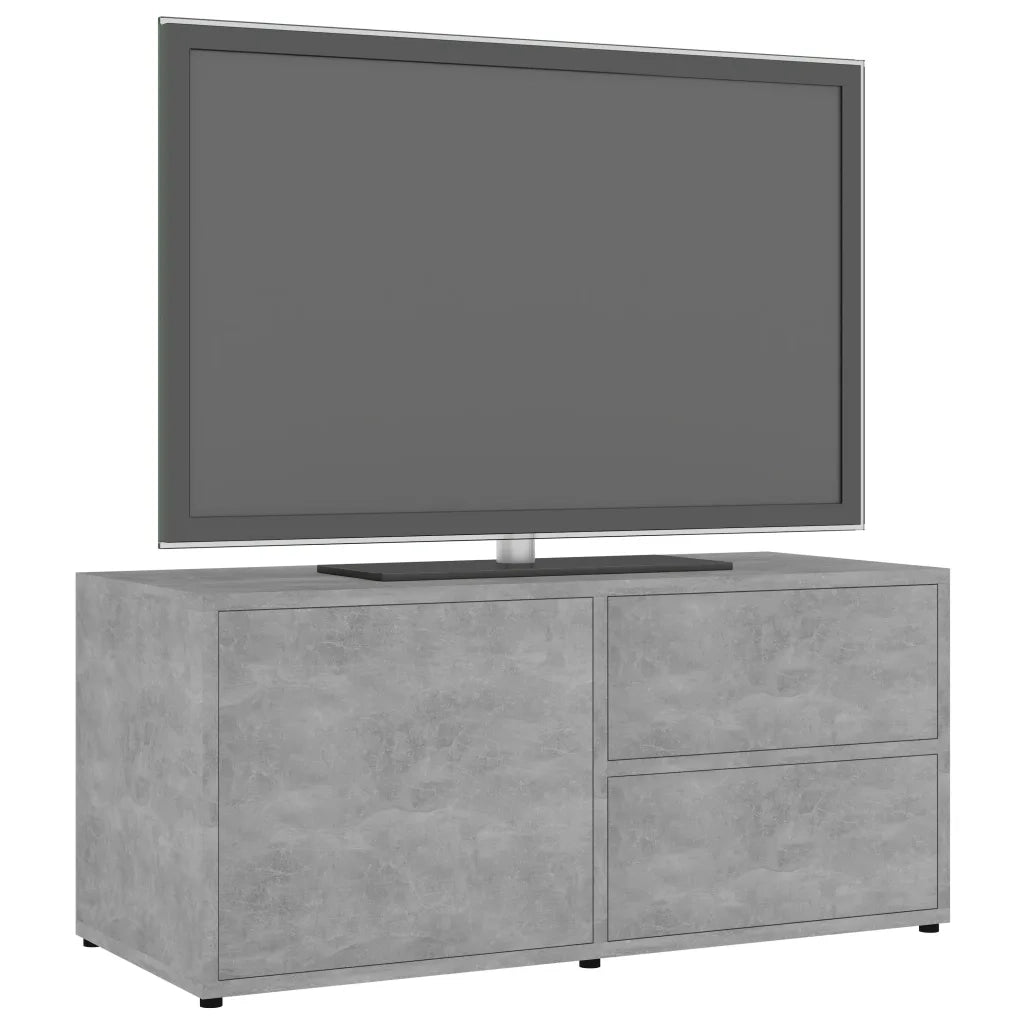 Mobile Porta TV Grigio Cemento 80x34x36 cm Legno Multistrato 801854