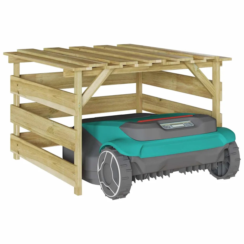 Garage per tosaerba Marrone 84 x 80 x 56 cm 42013028