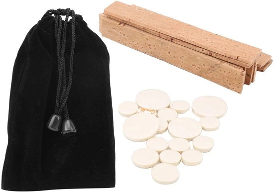 Accessori per clarinetto 17 pezzi - Pads per clarinetto - Tappi naturali in ceralacca - Connettore in ceralacca - Ricambi - Facile da utilizzare