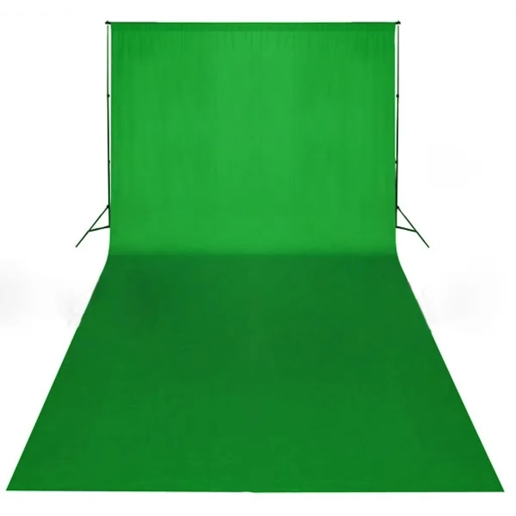 Fondale in Cotone Verde senza Supporto 600x300 cm per Croma Key 190008