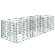 Compostiera da giardino 1680L ¨C Xylo ¨C acciaio verde 270x90x70cm 3 pezzi