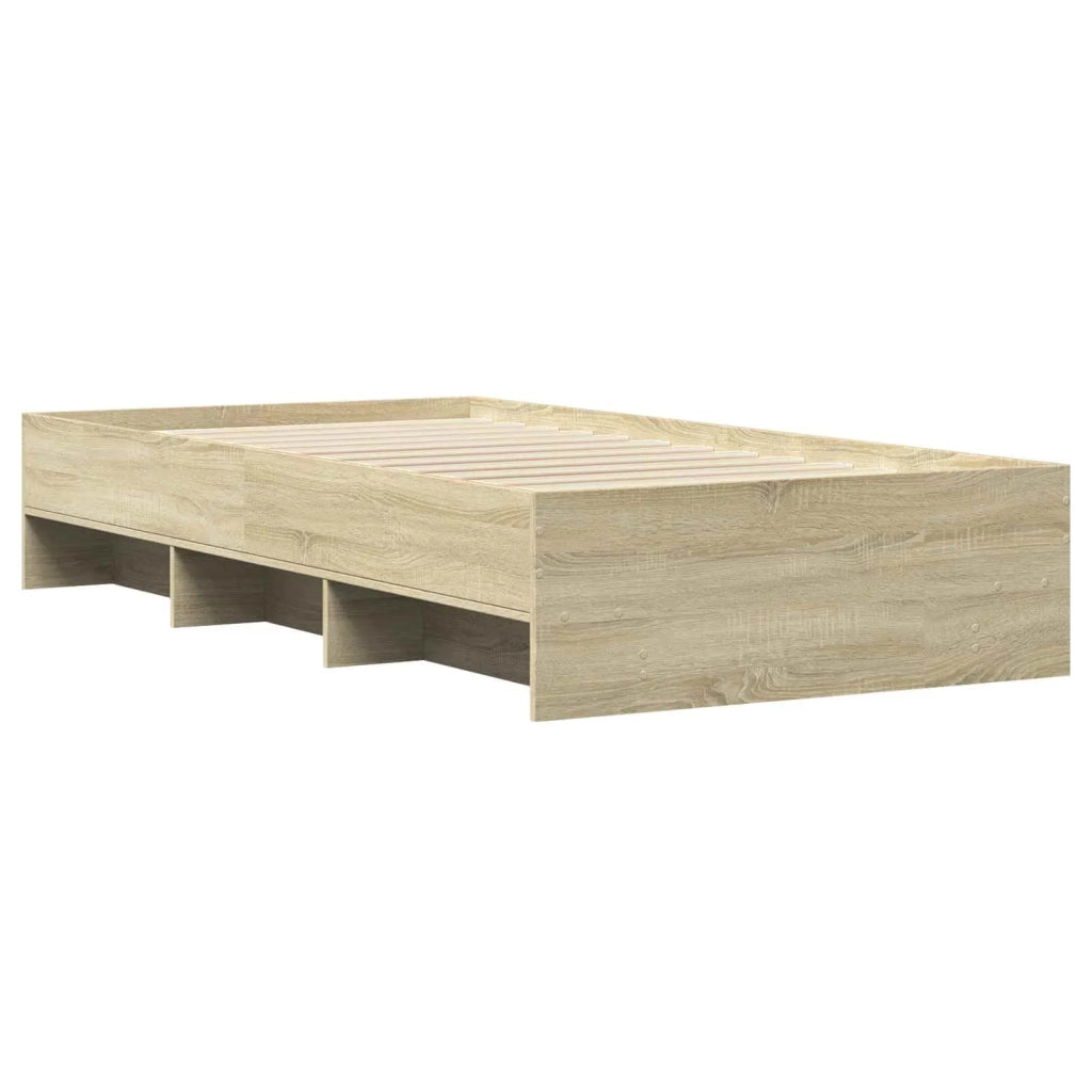 Struttura del letto con lo scaffale Rovere Sonoma 80 x 200 cm 3429670