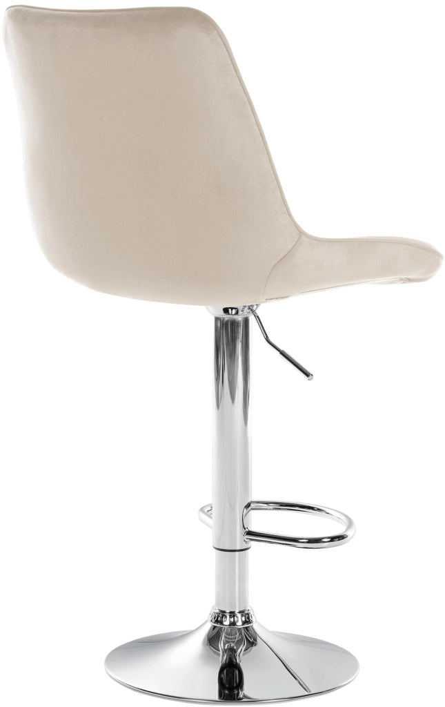 2er Set Barhocker Toni Samt chrom