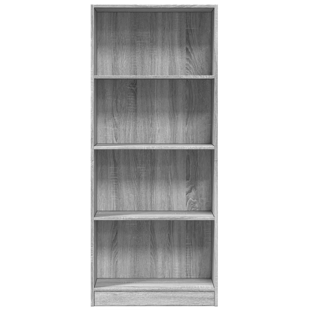 Libreria Grigio Sonoma 60x24x143 cm in Legno Multistrato 857817