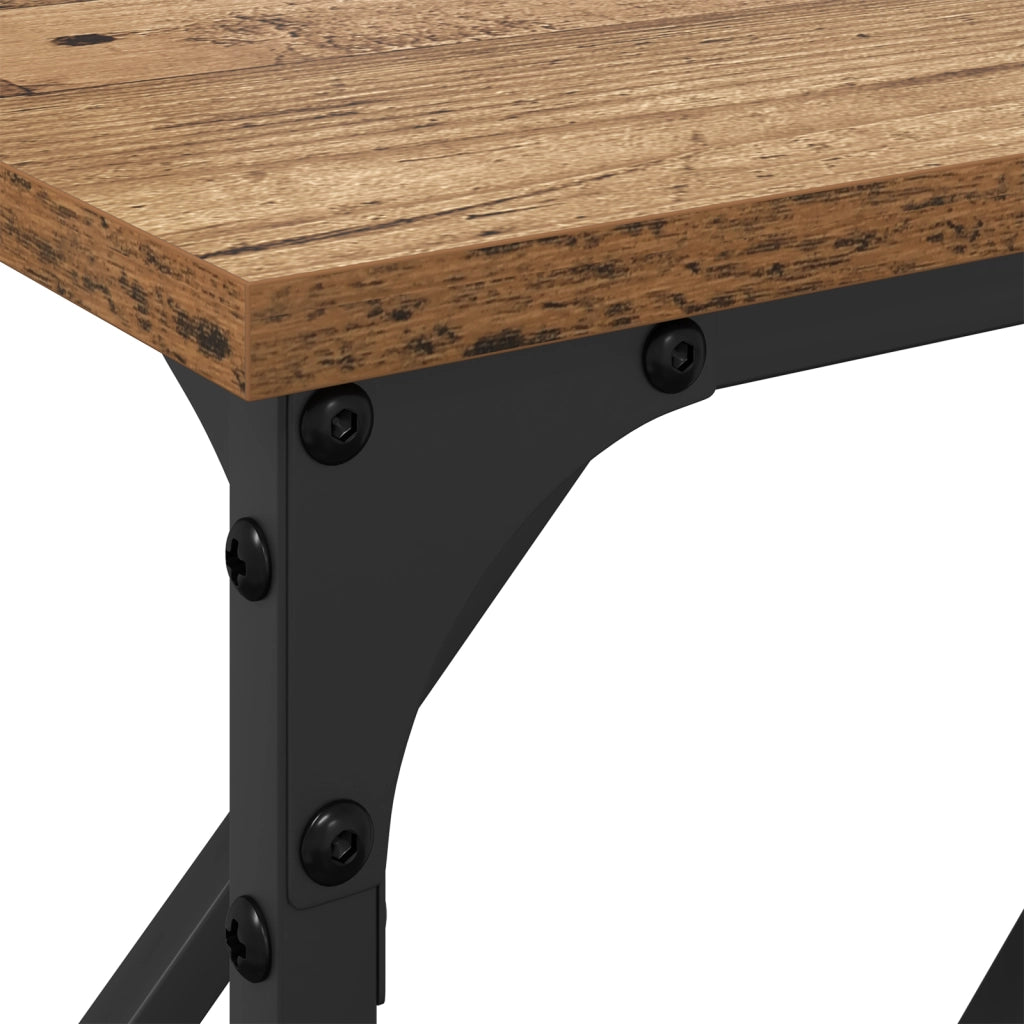 Tavolo Consolle Legno Invecchiato 180x23x75 cm Legno Ingegnerizzato