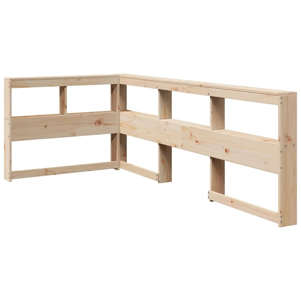 Giroletto con Libreria senza Materasso-Struttura Letto con contenitore 75x190 cm in Legno Pino 160792