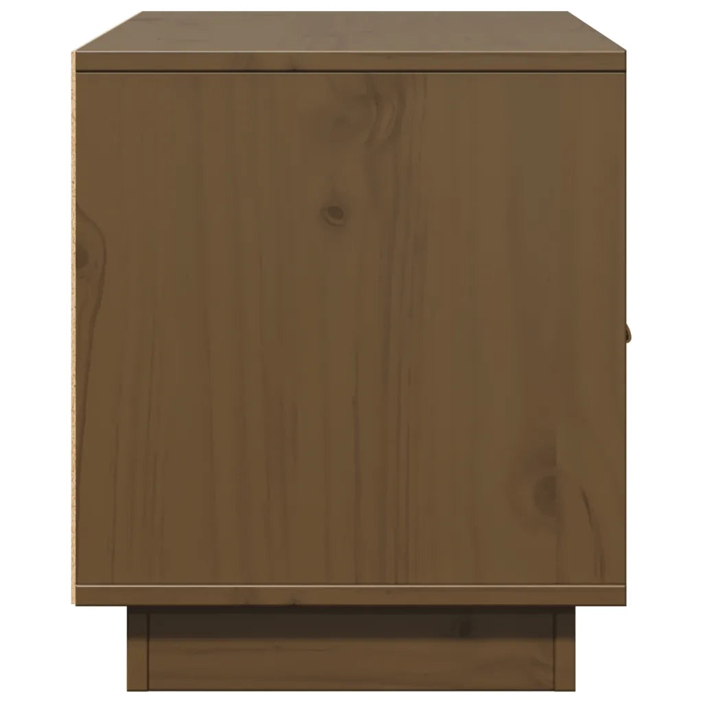Mobile Porta TV-Mobile per TV-Credenza TV Ambrato 80x34x40 cm in Legno Massello di Pino