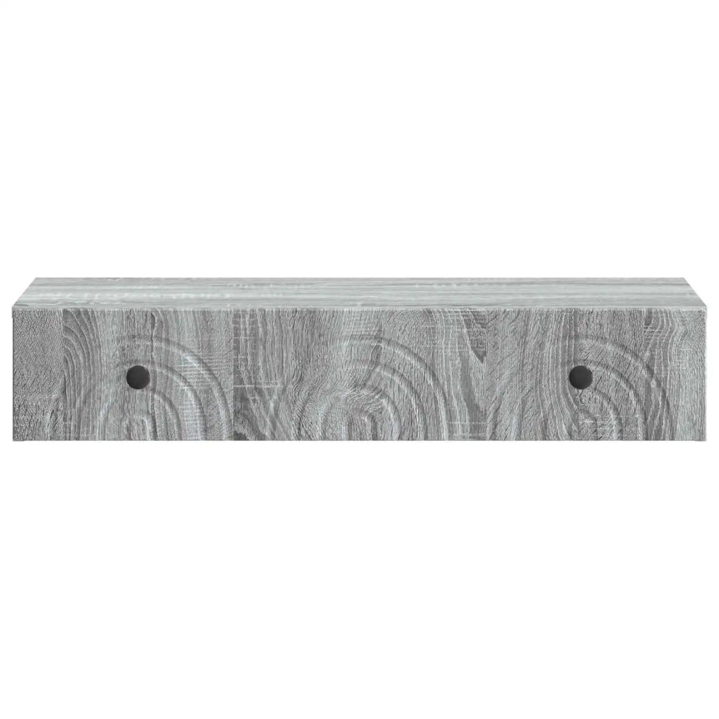 Tavolino da Parete Laterale 87,5 x 34,5 x 17 cm Grigio Sonoma 898161