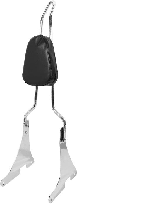 Sissy Bar - Supporto Comodo - Poggiatesta - Barra di Sostegno - Materiale Kunstleer/Chromato Acciaio - Facile da Montare - Dimensioni 62 x 23 cm