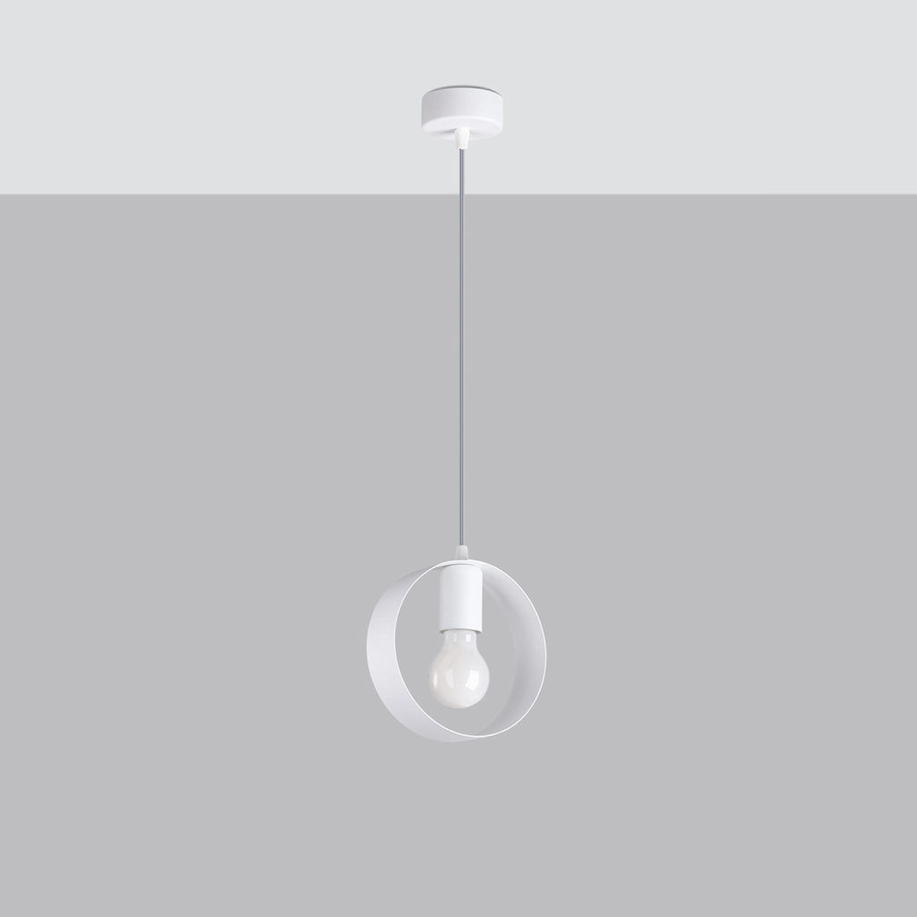 Lampada a sospensione Pure Lume LOFTEN bianca metallo