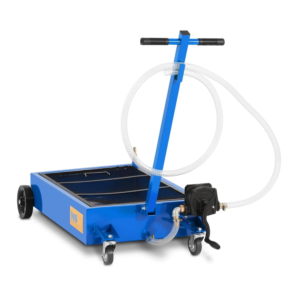 Vasca mobile per il recupero dell'olio - 55 litri - pompa manuale attrezzi per officina automobilistica 14_0006320