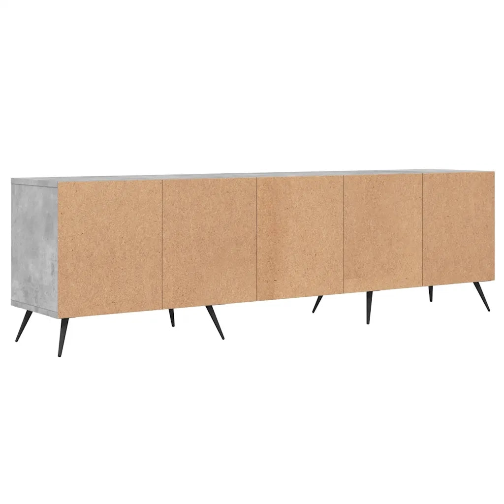 Mobile TV Grigio Cemento 150x30x44,5 cm Legno Multistrato 831256