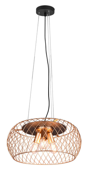 Lampada a Sospensione da Interno Attacco E27 in Metallo Ottone Opaco