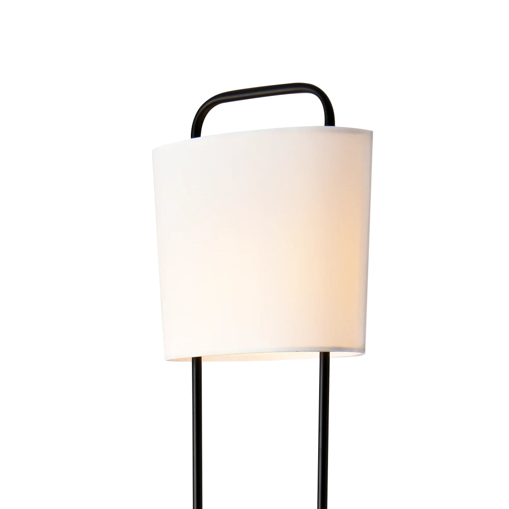 Lampada da terra dallo stile senza tempo elegante lampada di design per soggiorno camera da letto ufficio attacco E27 altezza 162 cm bianco e nero 03_0009529