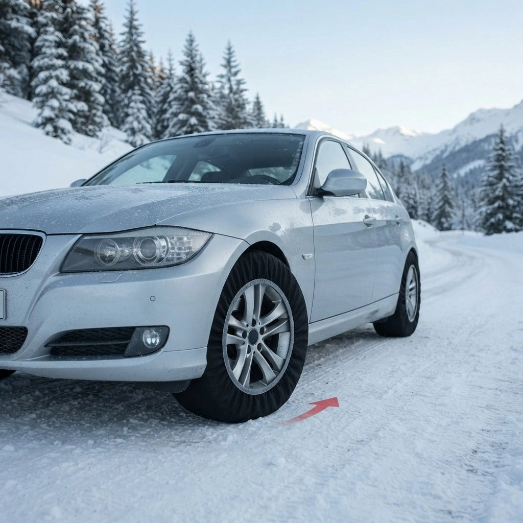 Calze da Neve per Auto ad Alta Resistenza Omologate | Per Neve e Ghiaccio XL