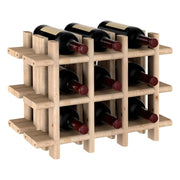 Portabottiglie Rioja Pino Massiccio 43x22x32,5cm - Componibile,Certificato PEFC