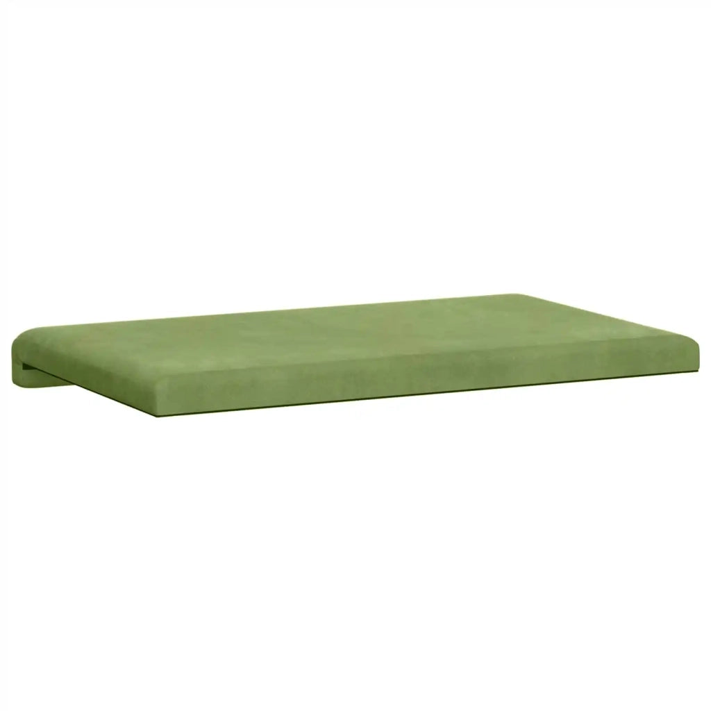 Cuscino per panchina Velluto (V) Verde chiaro Profondità 35 cm 42043178