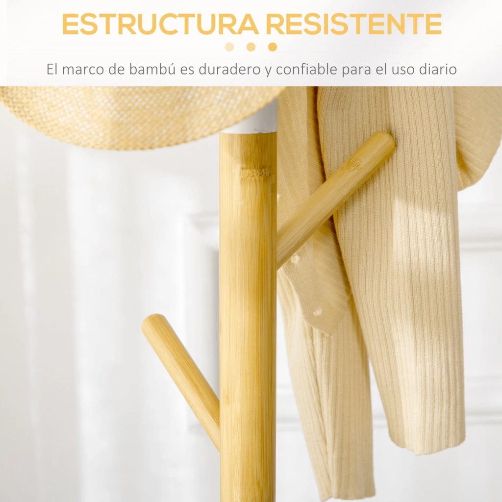 Appendiabiti da parete ¨C zephmum ¨C legno naturale ?37,8x175,6 cm