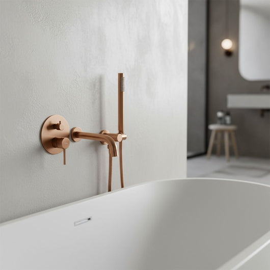 Rubinetto Da Vasca Rea Lungo Brush Copper + Box