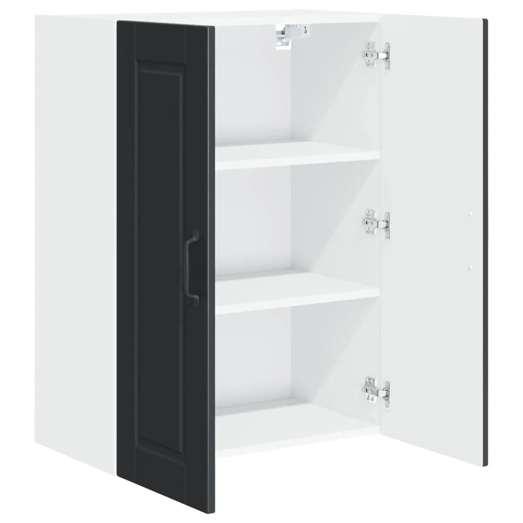 Armadietto a muro PORTO Nero 60 x 31 x 80 cm Legno multistrato
