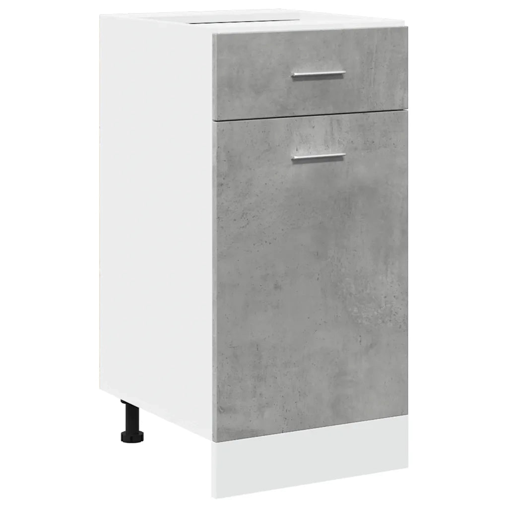 Armadio Inferiore Cassetto “Lyon” Grigio Cemento 40x46x81,5 856082