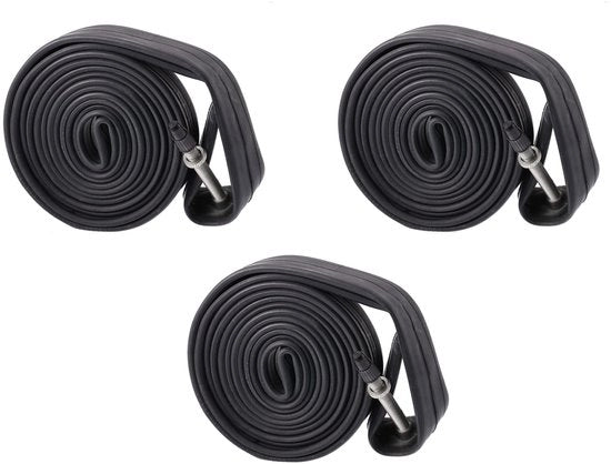 Pneumatici per bicicletta 700x25C - 3 pezzi - Gomma - Valvola a destra 48mm - Duraturo - Migliorata aderenza/Riduzione resistenza rotativa - Pneumatico per bicicletta