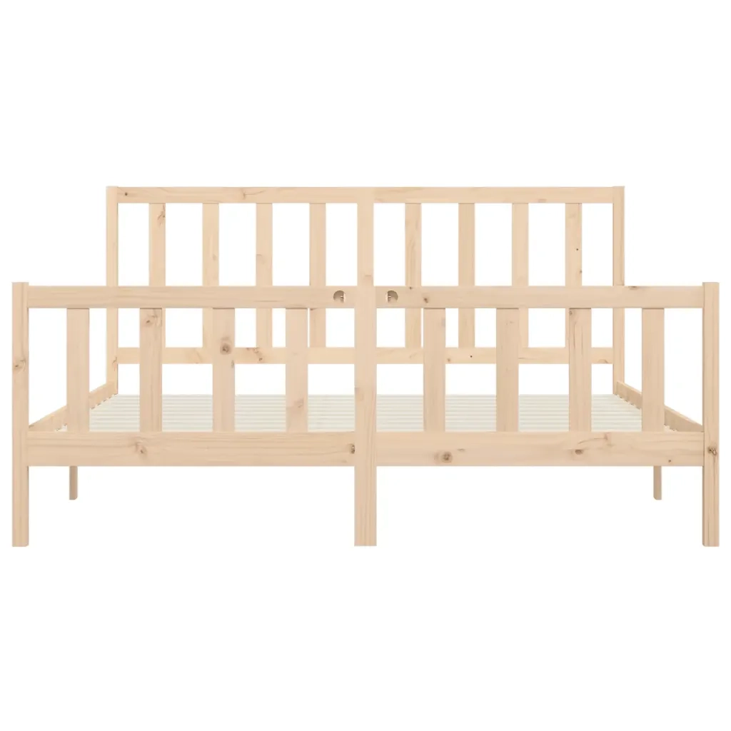 Giroletto-Struttura Letto in Legno Massello 200x200 cm 360403