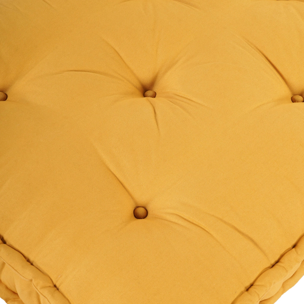 Cuscino per divano a pallet  in tessuto giallo