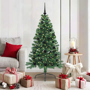 Albero di Natale artificiale con luci integrate Verde 150 cm 3396999
