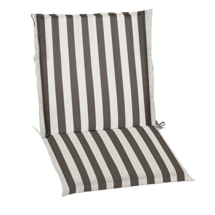 Cuscino da esterno per poltrona bassa, 92x46 cm con volant - Cuscino Da Esterno Per Poltrona Bassa, 92x46 Cm Con Volant Colore Righe&righe (righe Bianche/verdi) Colore: Ecru