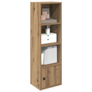 Libreria-Scaffale per Libri-Mobile di Stoccaggio Rovere Artigianale 31x24x102 cm in Legno Multistrato