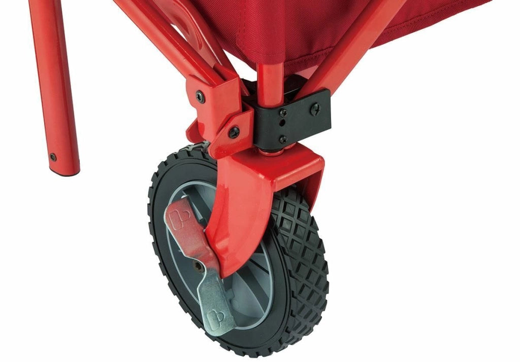 Coleman 2000038421 Carrello da Campeggio Pieghevole con Freno Ruote Capacita' 85 Kg Tessuto Poliestere Telaio Acciaio colore Rosso