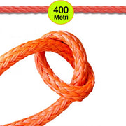 Treccia senza anima 10 mm 400 metri arancio galleggiante per nautica
