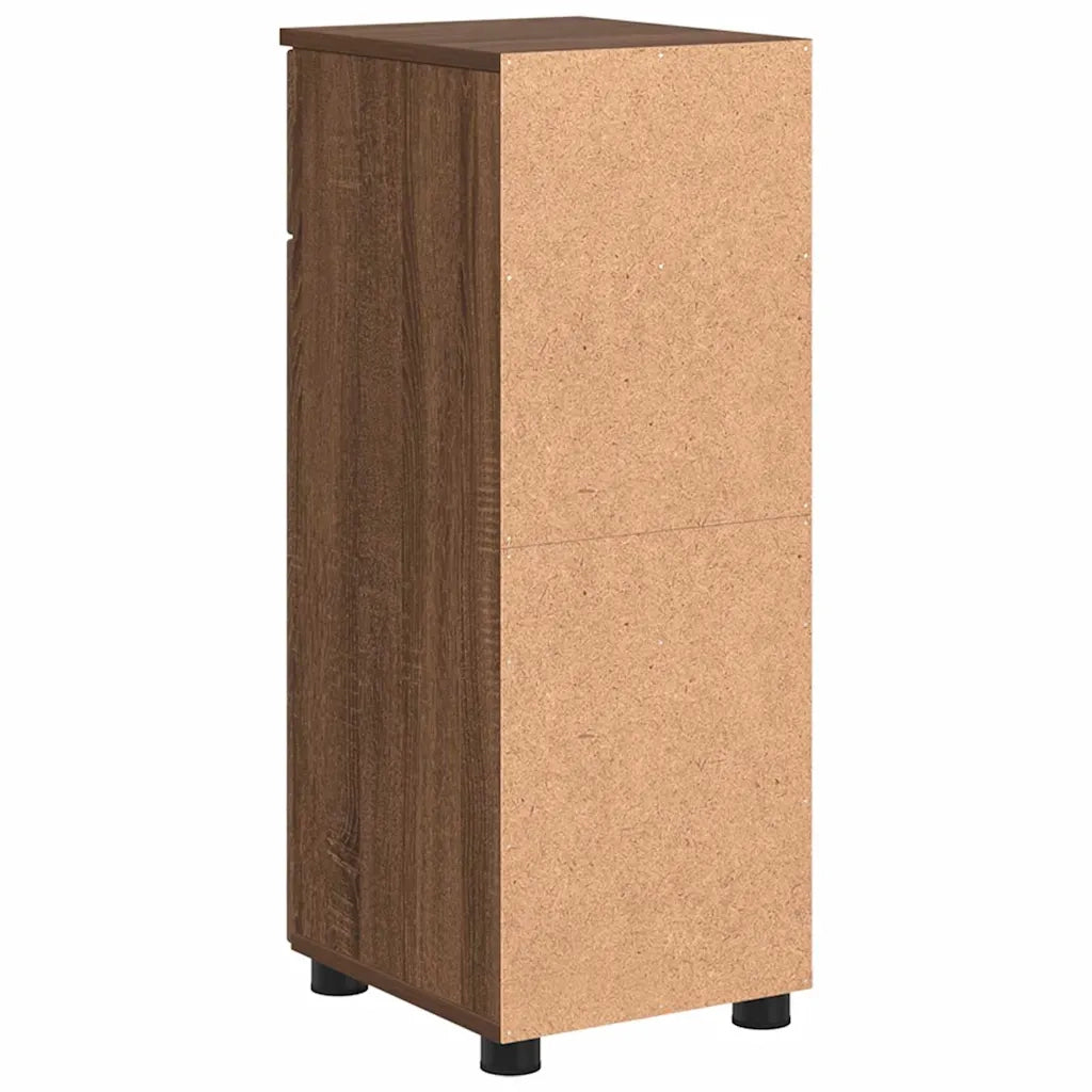 Mobile da Bagno con cassetto Rovere Marrone 30 x 35 x 80 cm 883331
