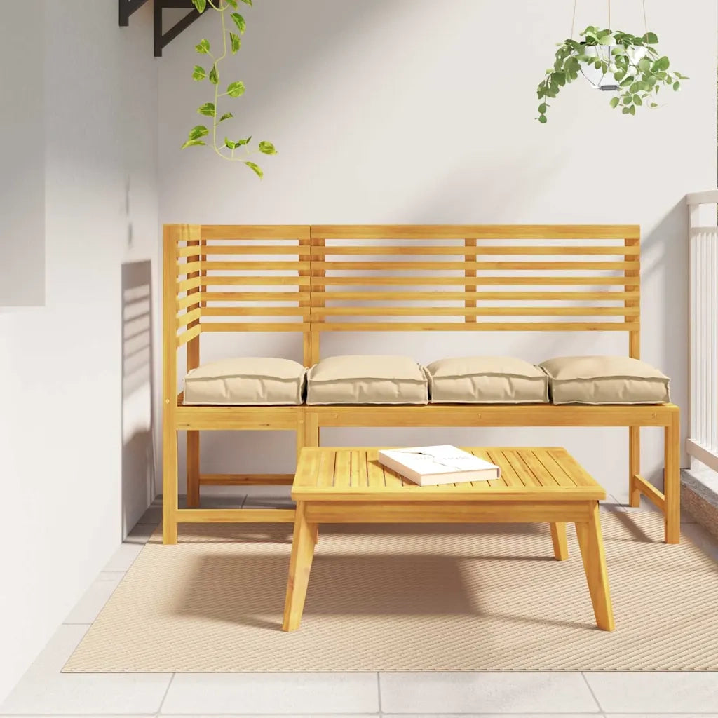 Cuscino 4 pcs Beige 40 x 40 x 8 cm Tessuto Oxford 42001591