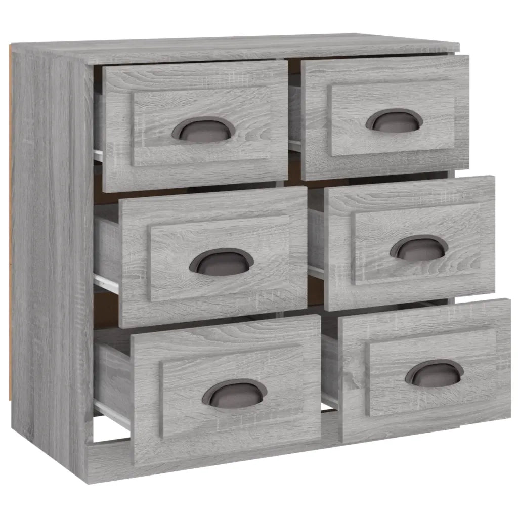 Credenza Grigio Sonoma 70x35,5x67,5 cm in Legno Multistrato 816438