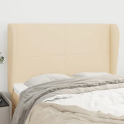 Testiera ad Orecchio-Testata con Orecchie Crema 147 x 23 x 118/128 cm in Tessuto 195597