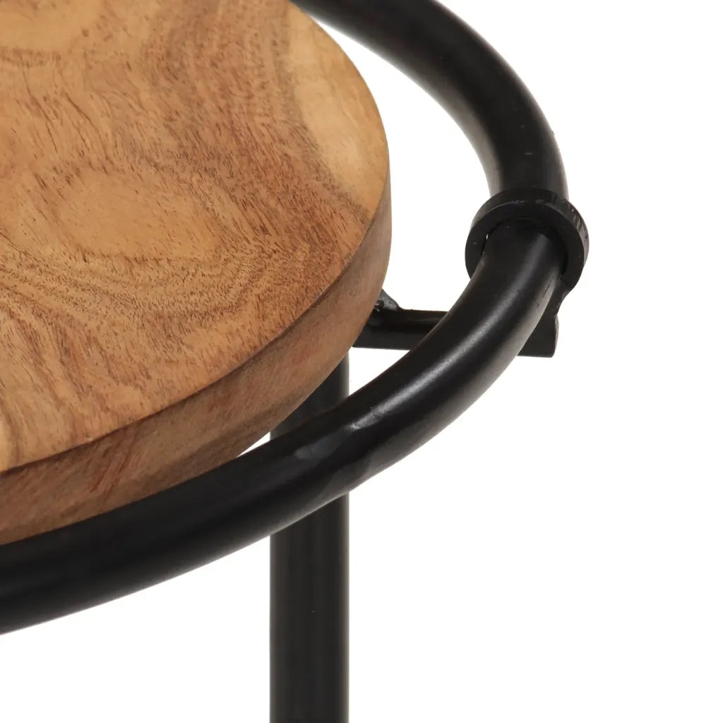 Tavolini a Incastro 3 pz | Tavolo laterale in Legno Massello di Acacia