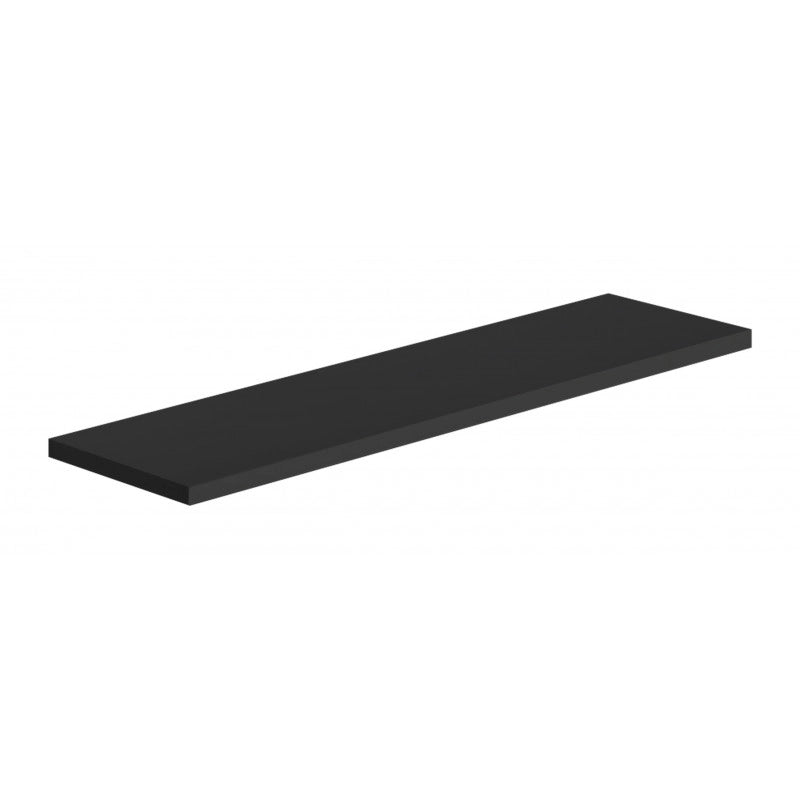 Mensola da Muro, Scaffale Legno, Mensola da Parete, Nero, 56x15,5x1,8 cm - Smart