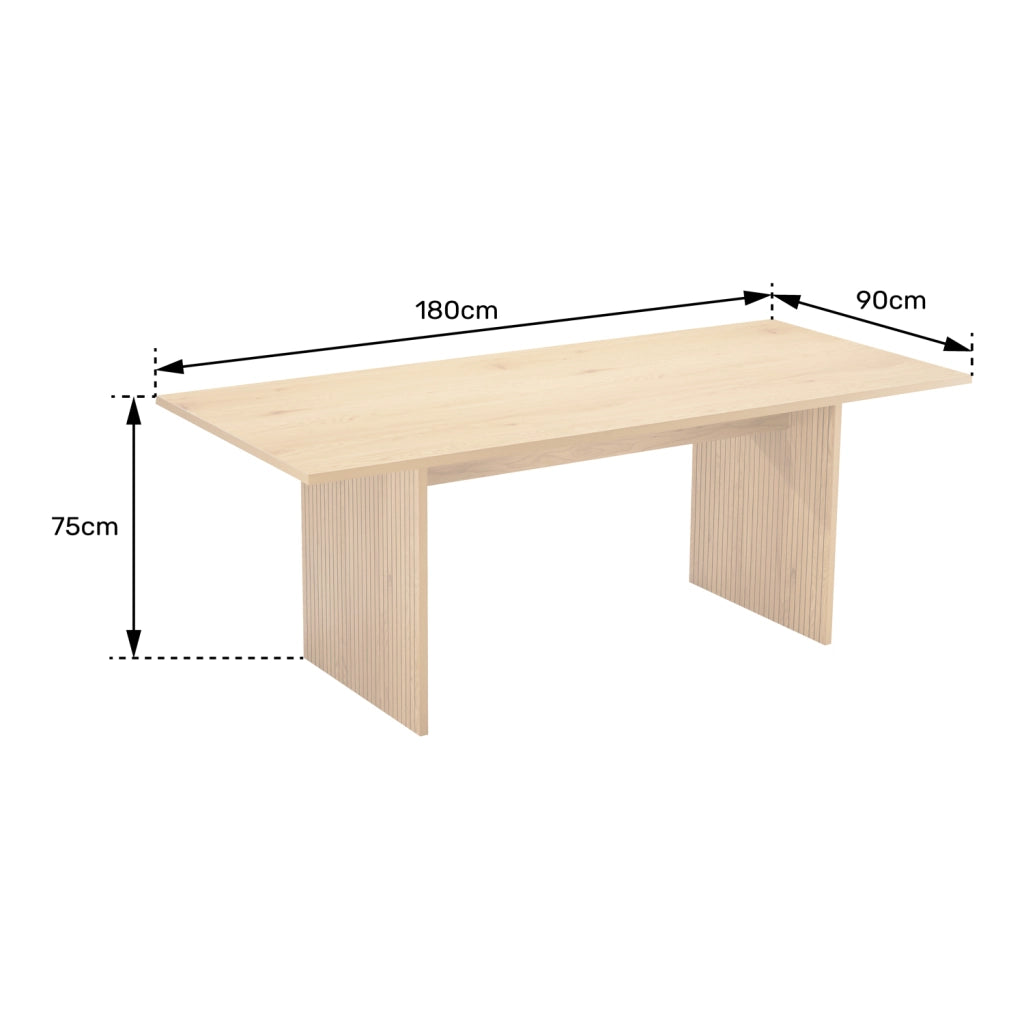 Tavolo in legno in stile scandinavo 180cm ALMA