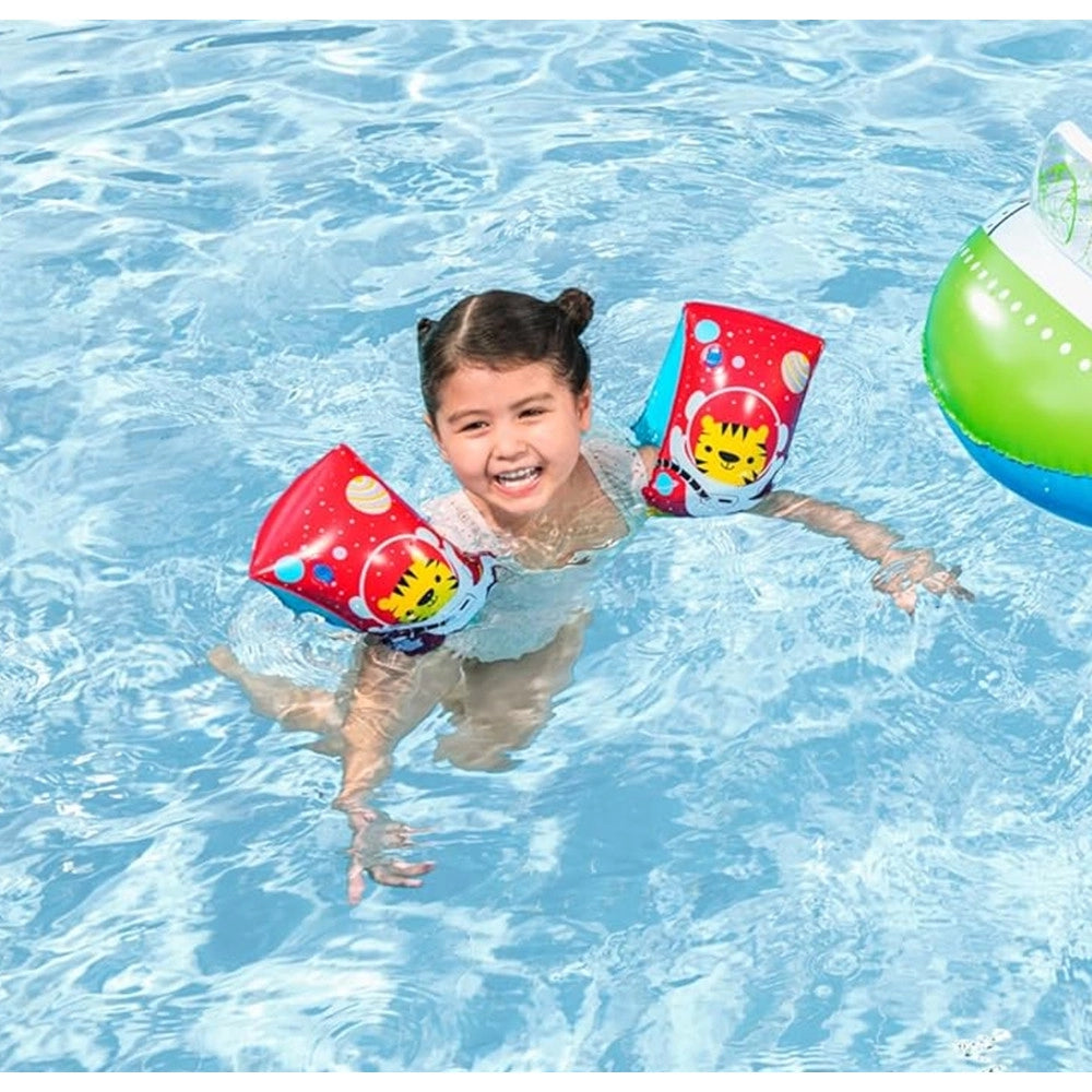 Trade Shop - Braccioli Gonfiabili Da Nuoto Astro Tiger Per Bambini Età 5-12 Anni 30 X 15 Cm 32102y -