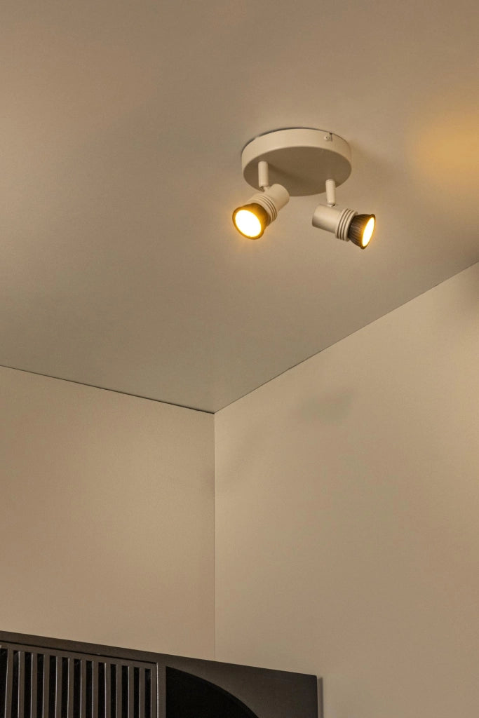 Faretto da soffitto doppio taupe GU10 Lucide KIANTI