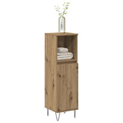 Armadietto Bagno Rovere 30x30x100 cm Legno Multistrato 857209