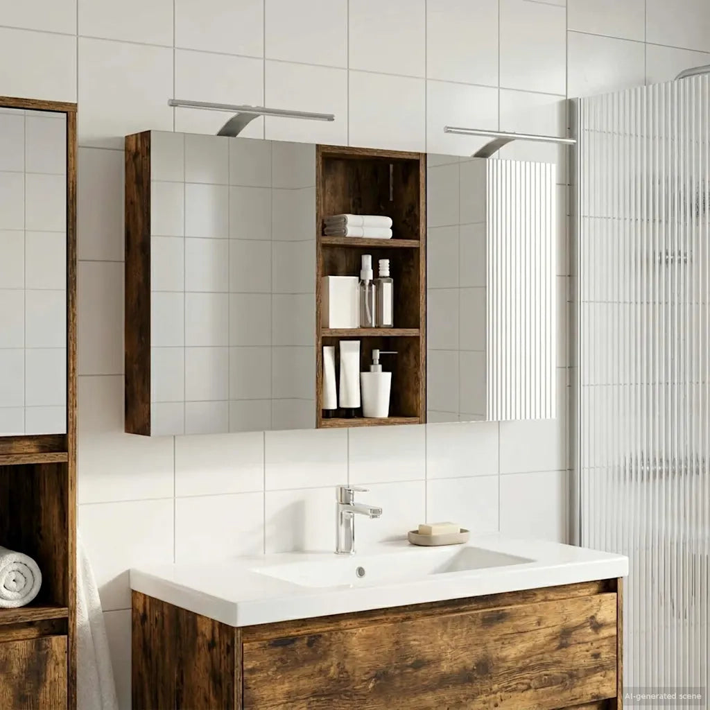 Set di Armadi da Bagno 3 pz 110 x 10,5 x 60,5 cm 3403724